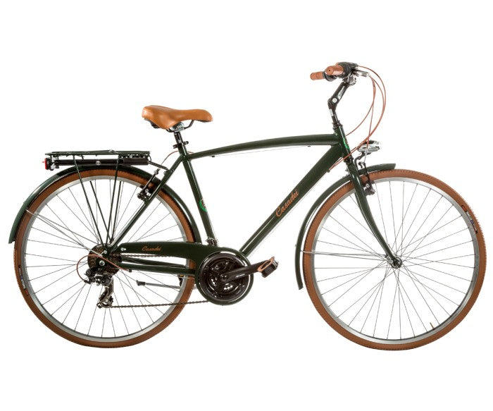 Casadei Bici Sport Uomo Retrò 28" 6V Acciaio Nero Opaco