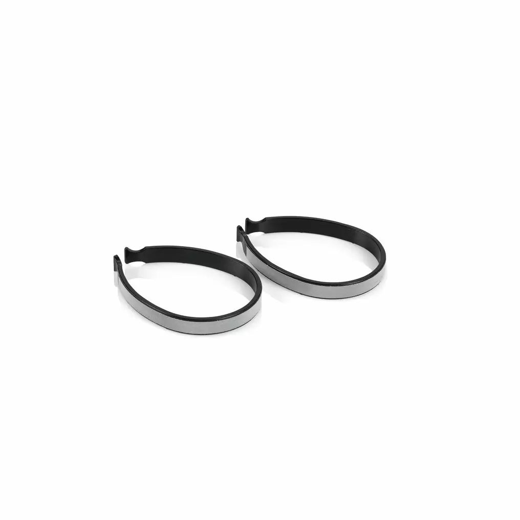 XLC Coppia fibbie ovali ferma pantaloni CO-C01 riflettenti