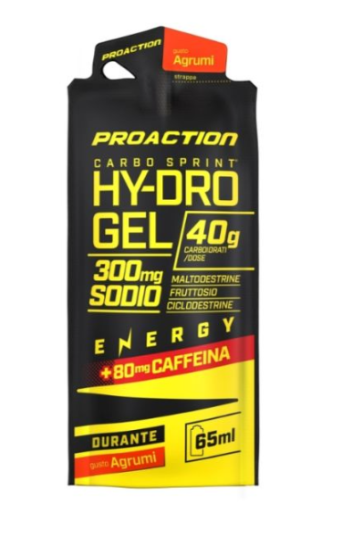 Pro Action Hy-Dro Gel Energetico Agrumi 60ml + 80mg Caffeina