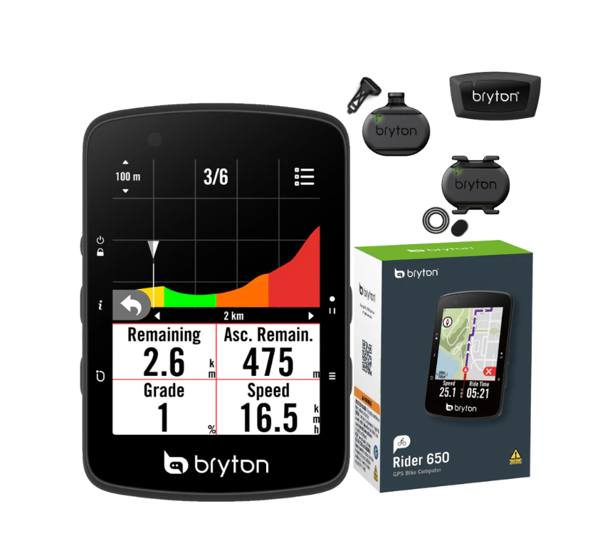 Bryton Rider 650T + fascia cardio + dual sensor