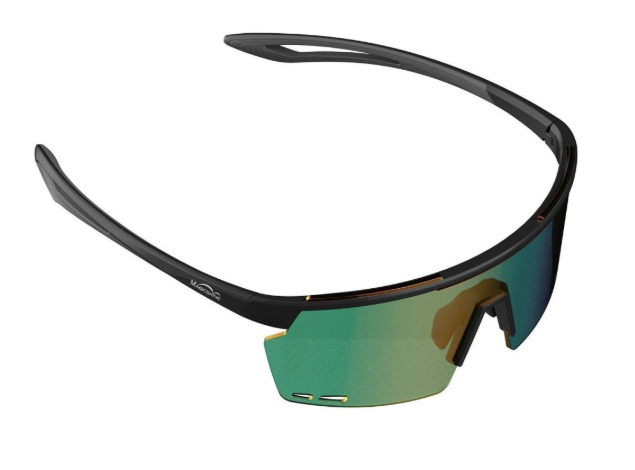 Magic Shine Occhiali Rouleur Nero/Grigio Lente Verde