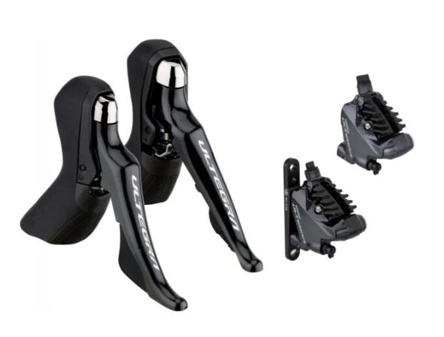 Shimano Ultegra ST-R8020 Coppia Comandi + Freni a Disco 2x11v