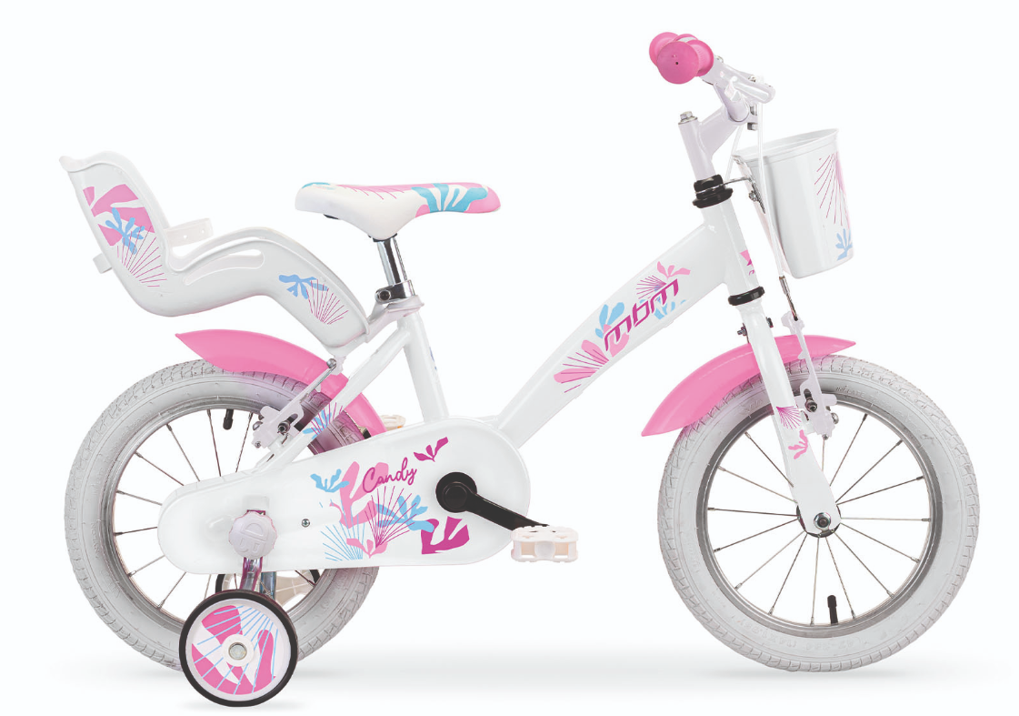 MBM Candy 14" Bicicletta Bambina Con Rotelle