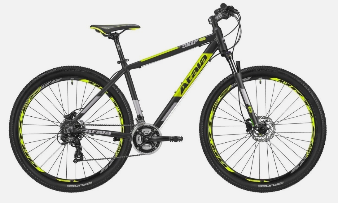 Atala Bicicletta Mtb Snap 29" MD 21V Freni a disco Meccanici Nero Giallo