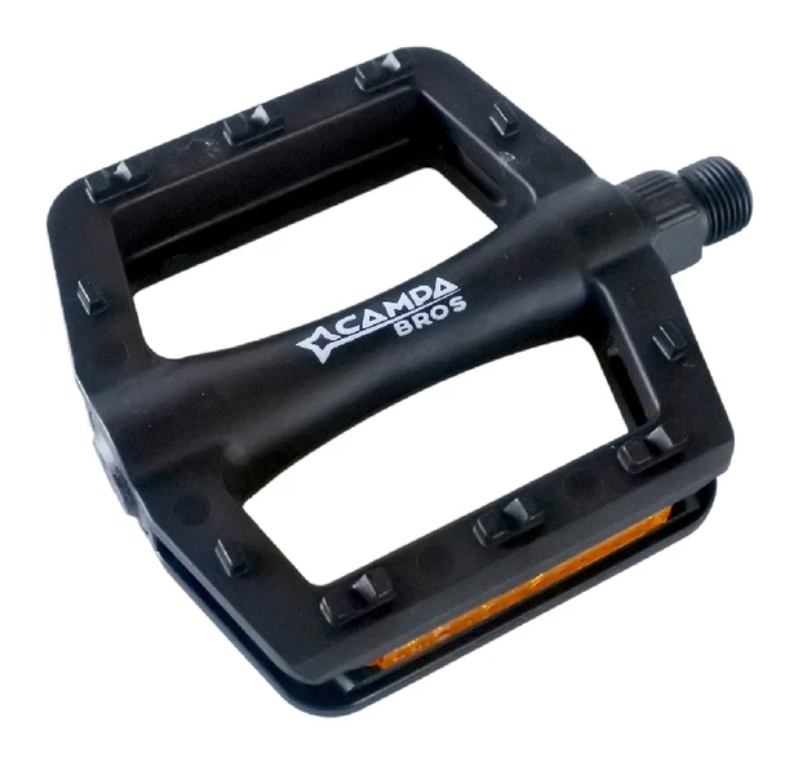 Campa Bros Pedali Flat Assault Nero Resina