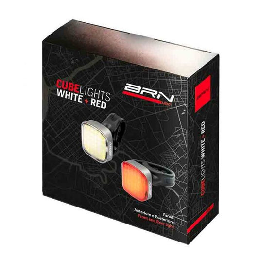 Brn Kit Luci Cube Anteriore e Posteriore Usb Nero