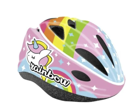 Mvtek Casco Bicicletta Rainbow Rosa Bimba