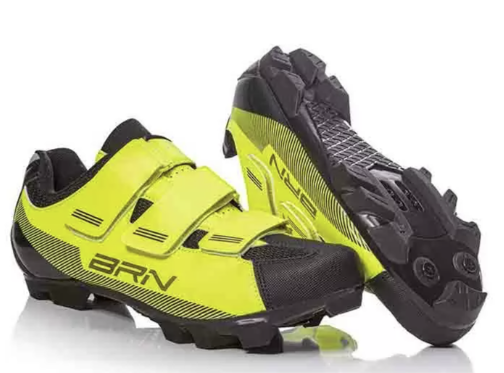 Brn Scarpe MTB 3 Strappi Giallo