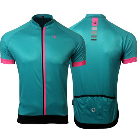 Deko Maglia Delta Verde/Rosa
