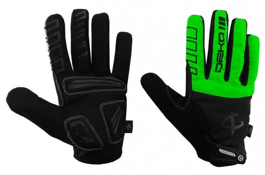 Deko Guanti Invernali NEW TECH Nero Verde L