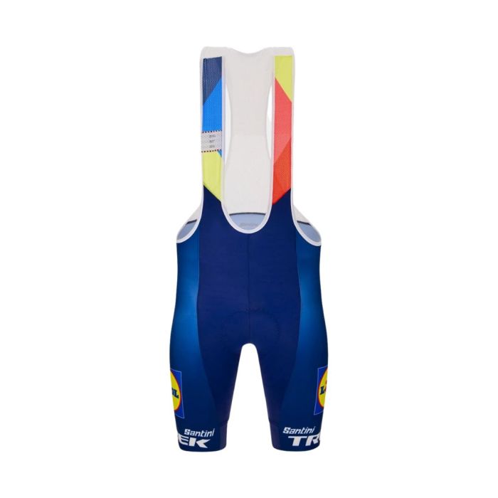 Santini Salopette Lidl Trek Replica Race Blu/Giallo