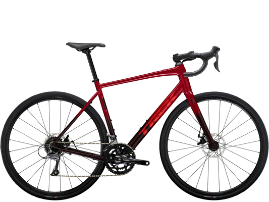Trek Domane AL 2 Disc Gen 4 Crimson to Dark Carmine Fade 2026
