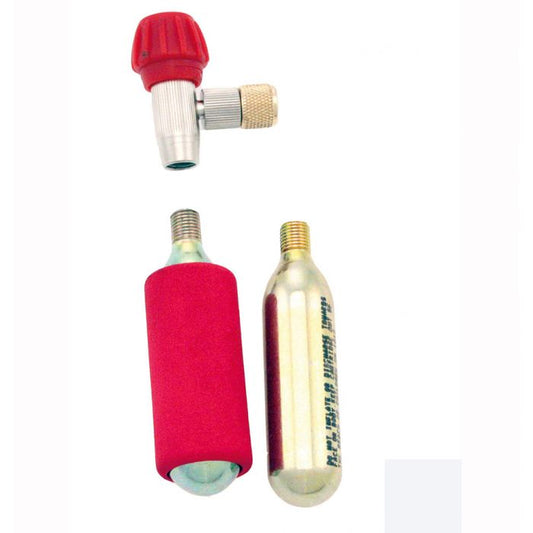 WAG Kit Gonfiaggio C02 rubinetto + 2 Bombolette 16gr