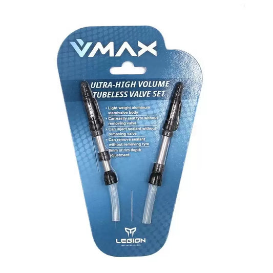 LEGION Coppia Valvole Tubeless V Max Per Cerchi 29,5 37,5mm Alluminio