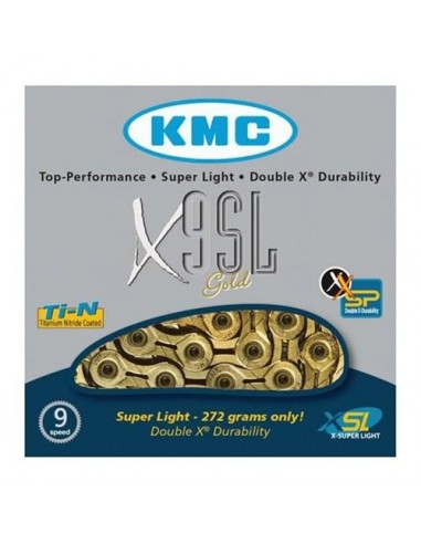 KMC Catena 9 velocità X9SL oro