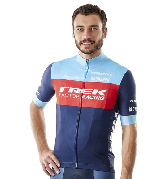 Santini Maglia Estiva Trek Factory Racing Azzurro