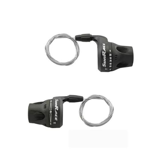 SUNRACE Coppia grip shifter 8v, completa di cavi