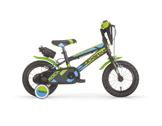 Mbm Bicicletta Rockstar 12 bimbo Nero Verde