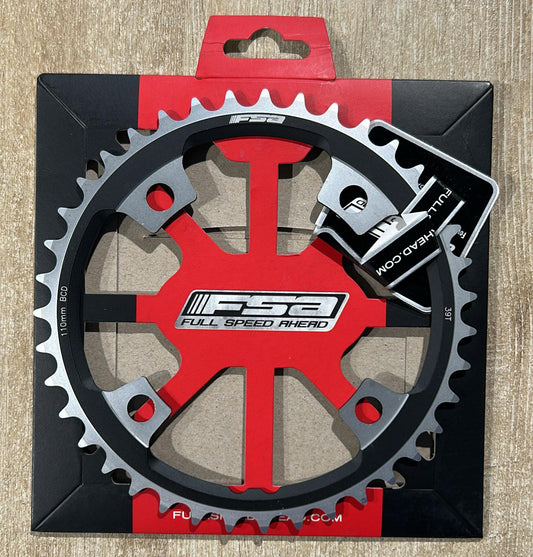 FSA Corona Road 110x39T N10/11 4 fori WB281 nero
