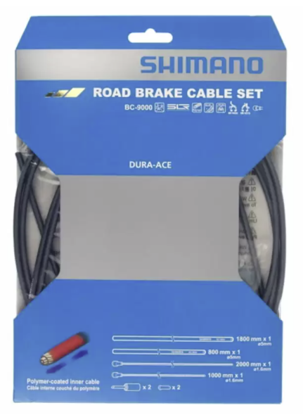 Shimano Kit Cavi Freno Rivestimento Polimerico Dura Ace BC 9000 Grigio