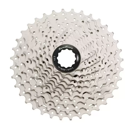 WAG Cassetta Pignoni MTB 10v 11-36D Corpetto Shimano HG Argento