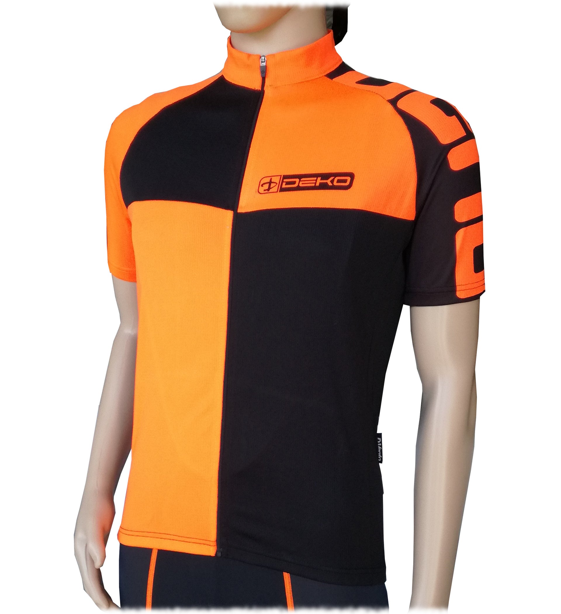Deko Maglia Estiva Chess Nero/Arancio