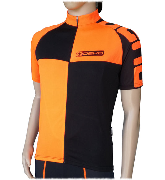 Deko Maglia Estiva Chess Nero/Arancio