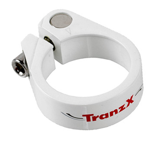 TranzX Collarino Reggisella Alluminio 35mm Bianco