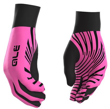 Alè Guanti Invernali Spirale Nero Rosa Fluo M