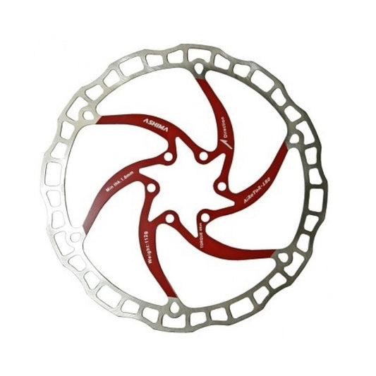 Ashima Disco Freno Aro 08 Rosso 180mm