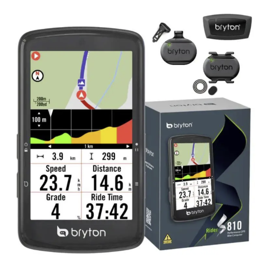 Bryton Ciclocomputer GPS Rider S810T Dual Sensor Cadenza E Velocità + Fascia Cardio