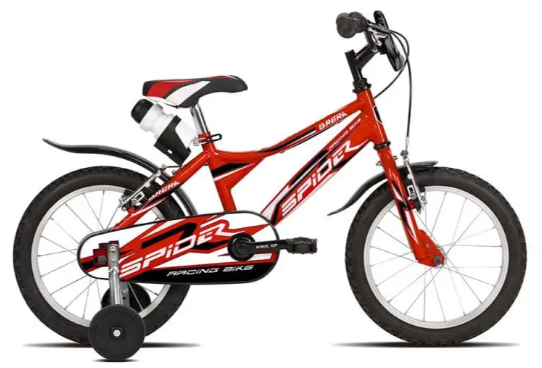 Brera Bicicletta Bambino Mtb 16'' Spider Con Rotelle