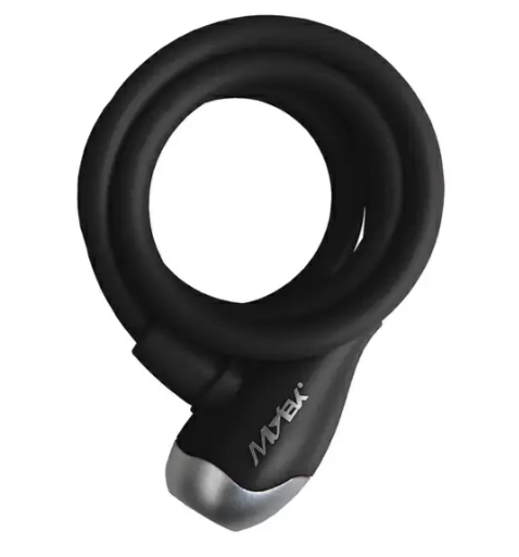 MV-TEK  Lucchetto a Cavo 10mm x 1000mm Nero