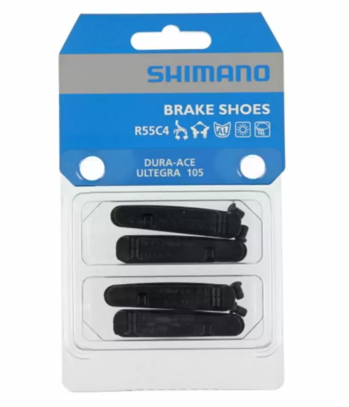 SHIMANO R55C4 Pattini Freno Tipo A Cartuccia E Bulloni Di Fissaggio (2 Paia)