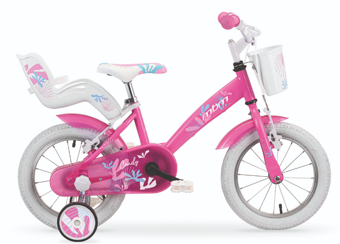 MBM Candy 14" Bicicletta Bambina Con Rotelle