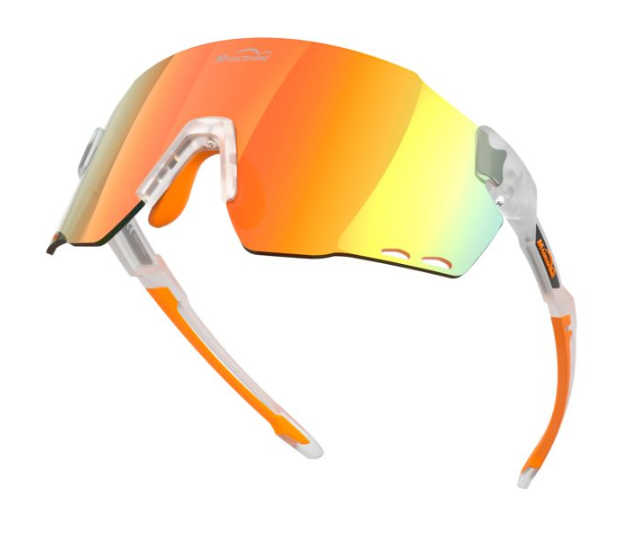 Magic Shine Occhiali Magicshine Windbreaker Bianco/Arancione - Lente Arancione