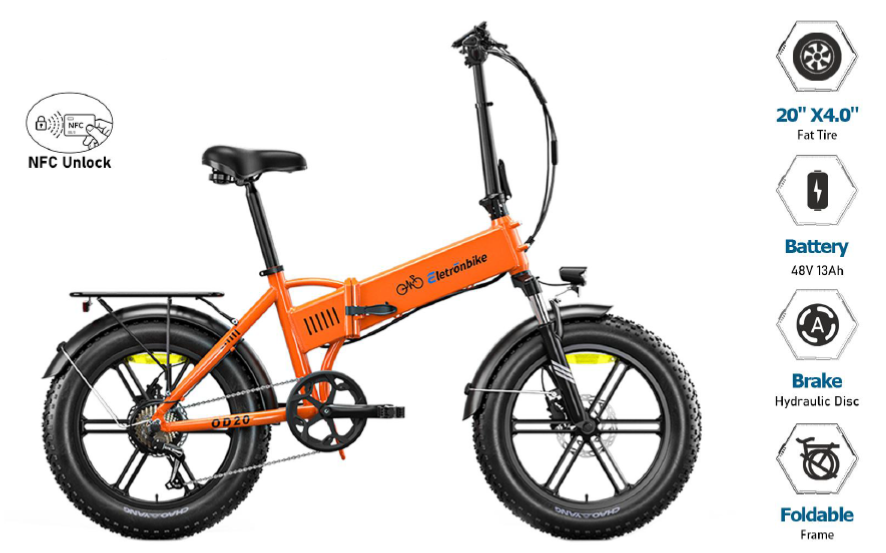 Elettronbike Fat Bike OD20 20x2.40 48V 13AH 250W
