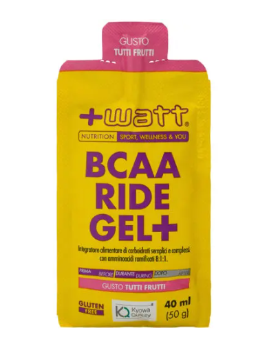 +Watt BCAA Ride Gel+ 40ml Tutti Frutti