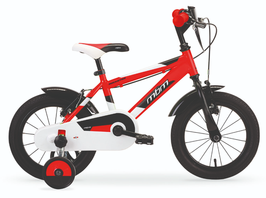 MBM Rockstar 14" Bicicletta Bambino Con Rotelle