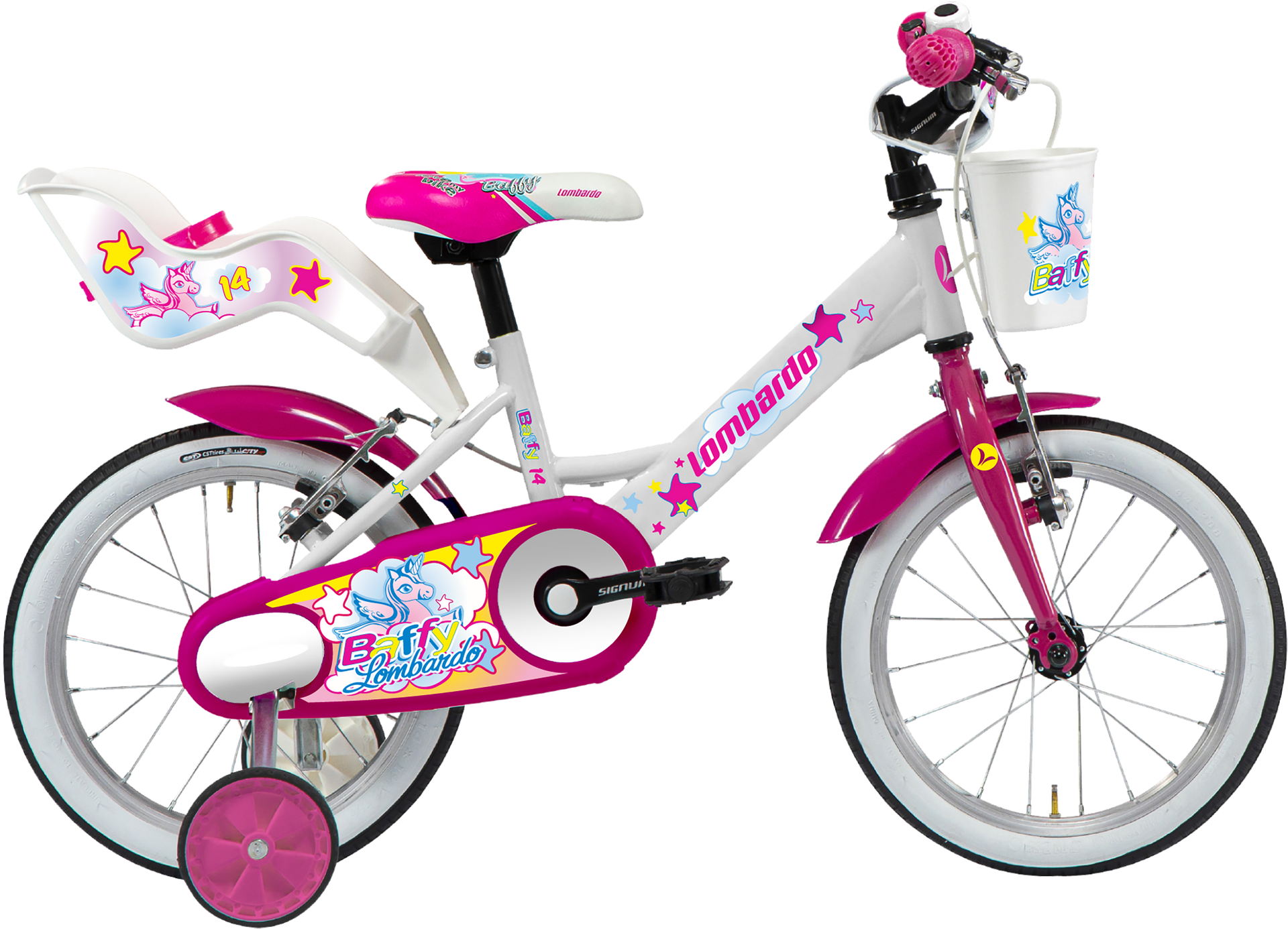 Lombardo Baffy 14" Bicicletta Bambina