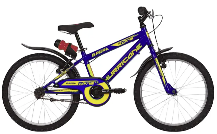 Brera Bicicletta Bambino Mtb 16'' Hurricane Con Rotelle