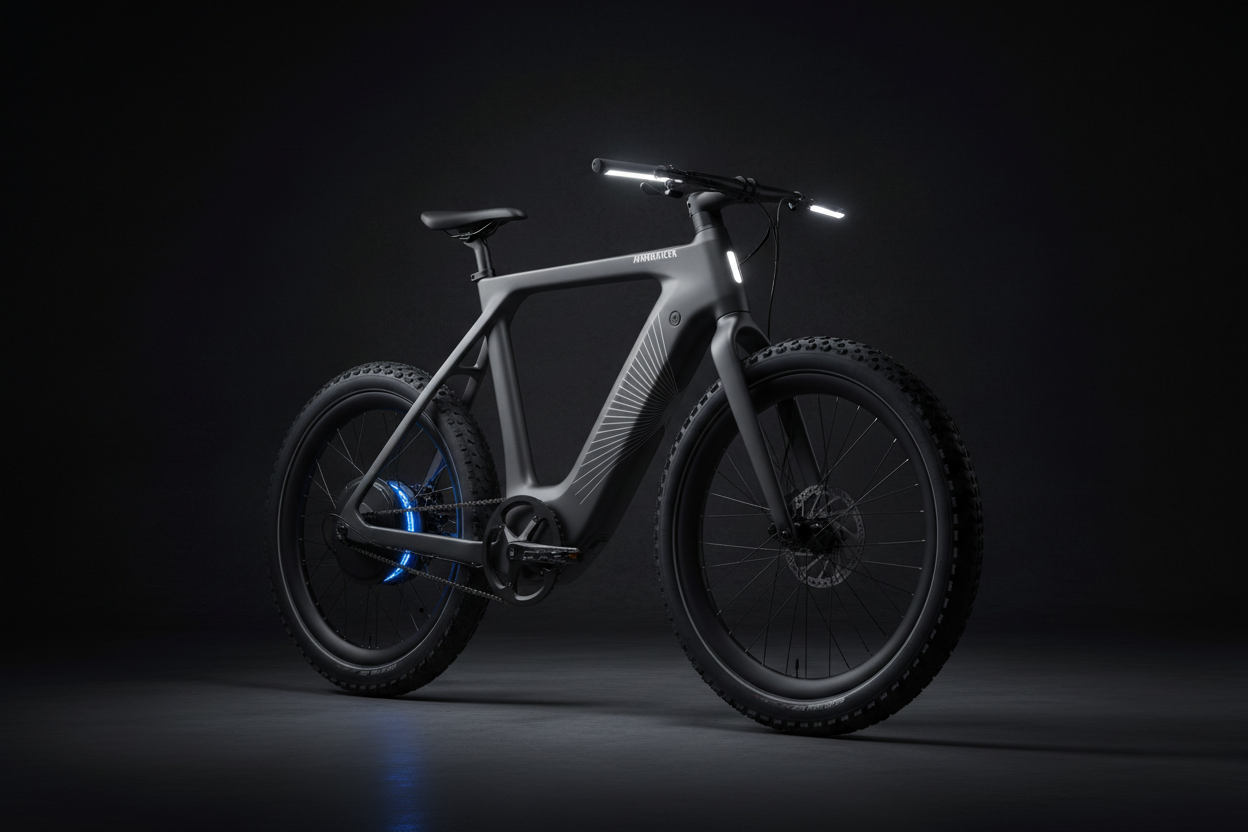 ebike con sfondo scuro