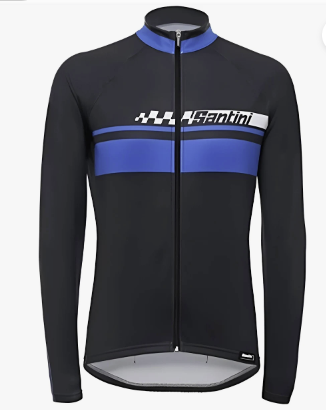 Santini Maglia Invernale Pilot Nero/blu