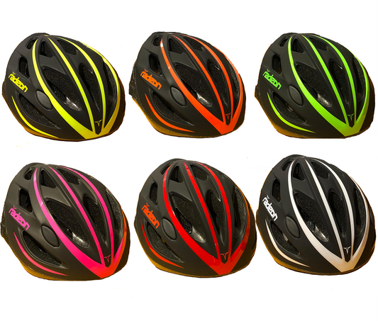 MV TEK Casco Bicicletta Radeon Nero Arancio