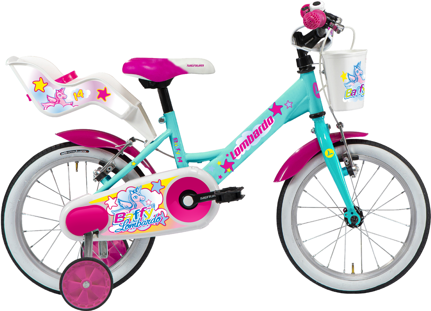 Lombardo Baffy 14" Bicicletta Bambina